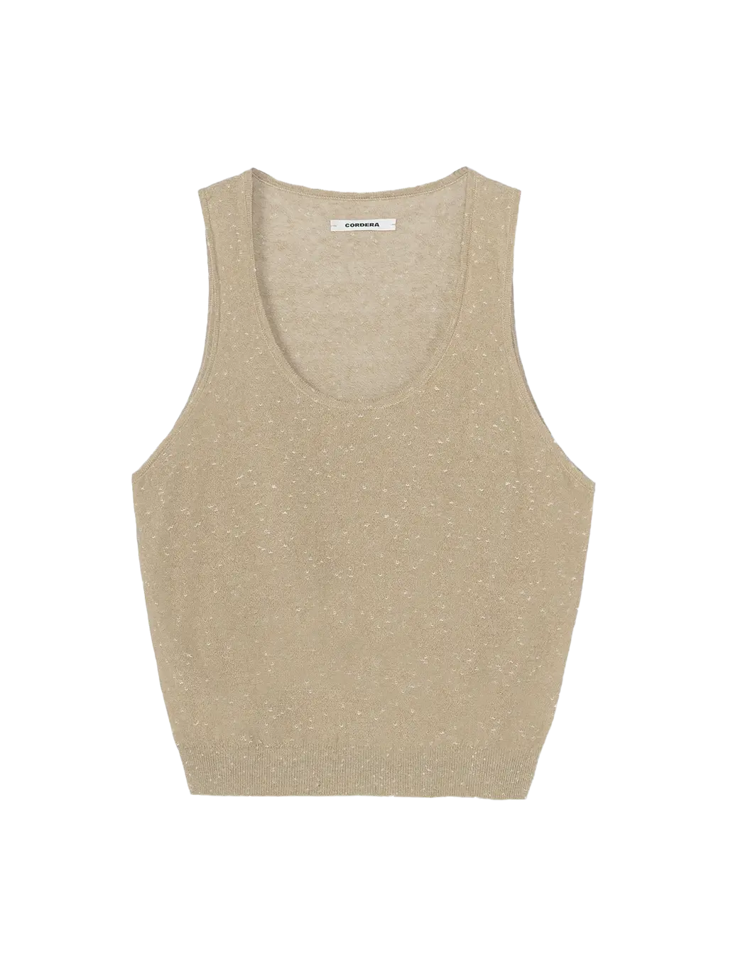 Linen &amp; Cotton Flecked Tank Top Cordera BEBE Concept 