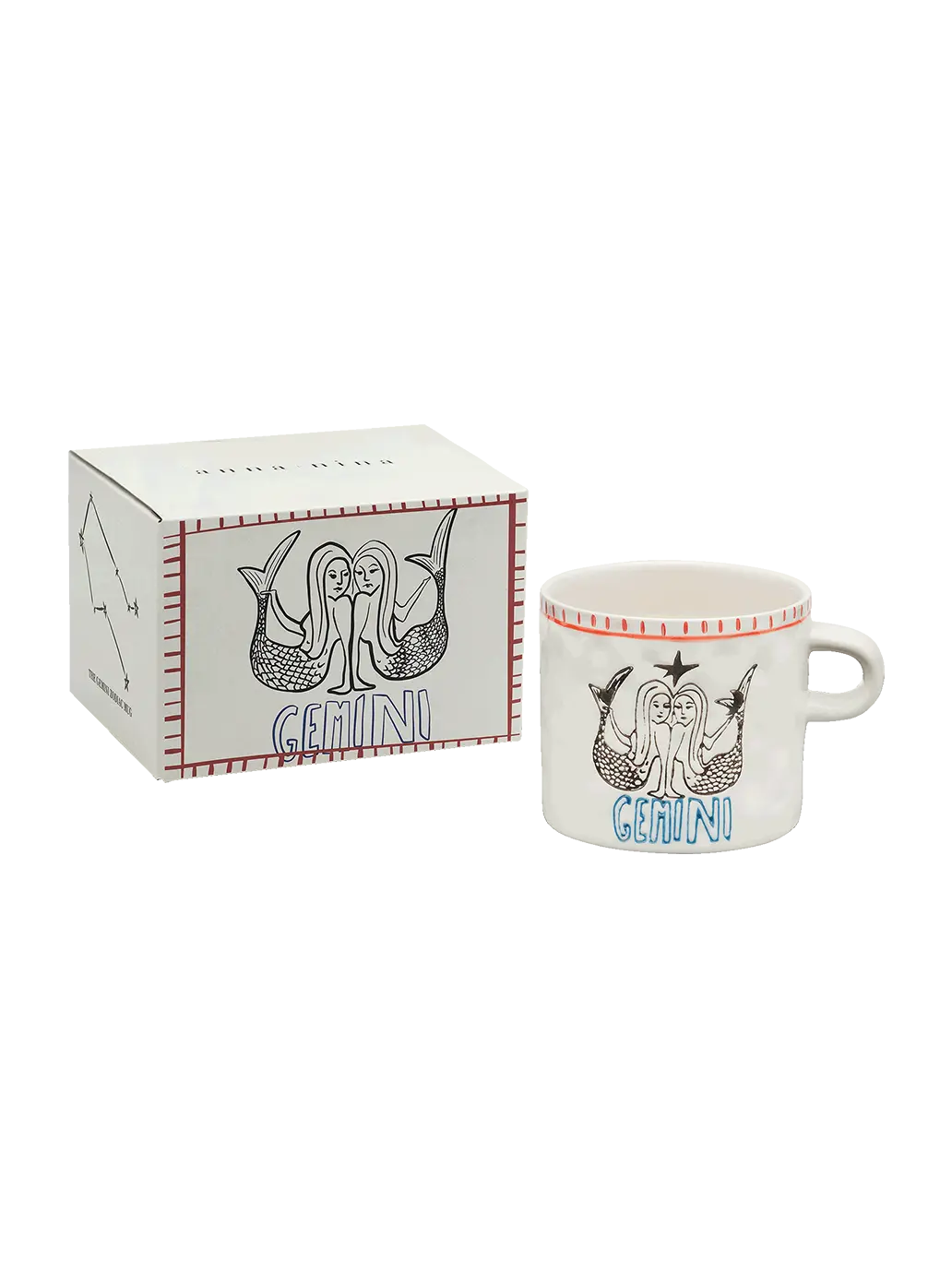 Ceramiczny kubek Zodiac Gemini Anna + Nina BEBE Concept 