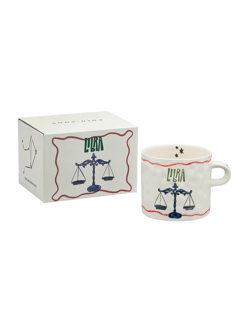 Ceramiczny kubek Zodiac Libra Anna + Nina BEBE Concept 