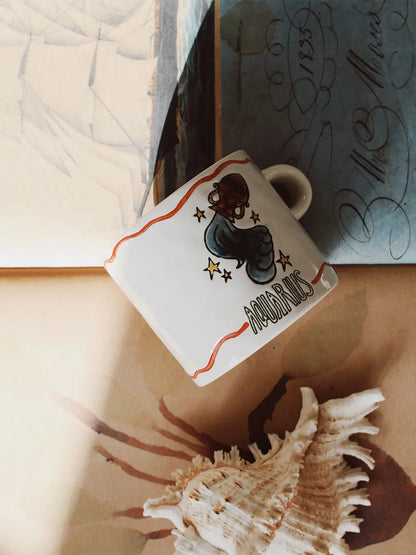 Ceramiczny kubek Zodiac Aquarius Anna + Nina BEBE Concept 