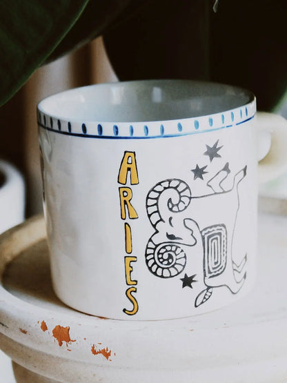 Ceramiczny kubek Zodiac Aries Anna + Nina BEBE Concept 