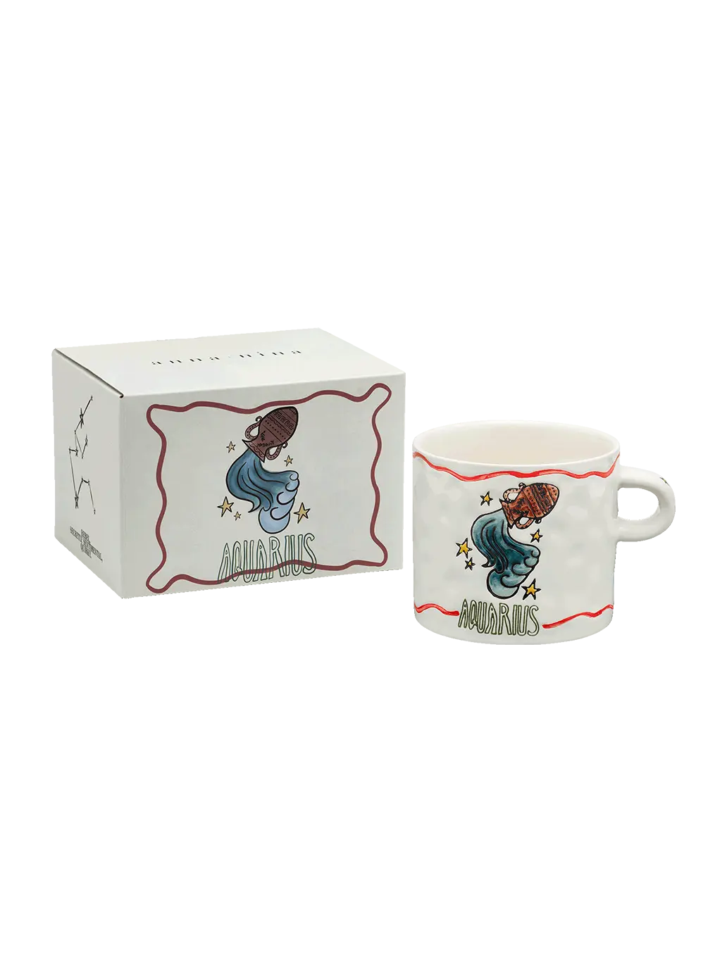 Ceramiczny kubek Zodiac Aquarius Anna + Nina BEBE Concept 