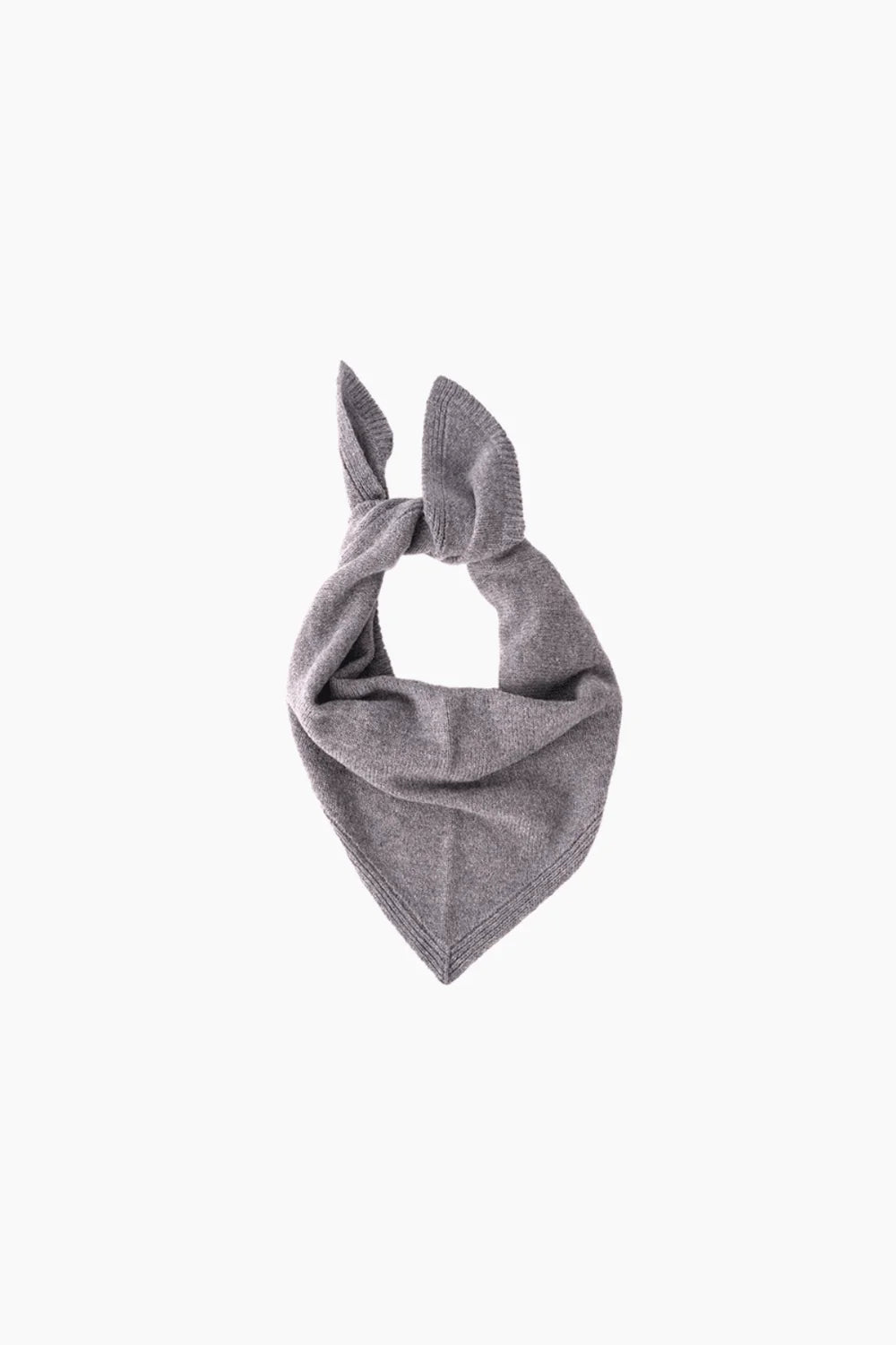 Breeze Hellgrau Melange Kaschmir- und Merino-Bandana LIGHT GREY MELANGE