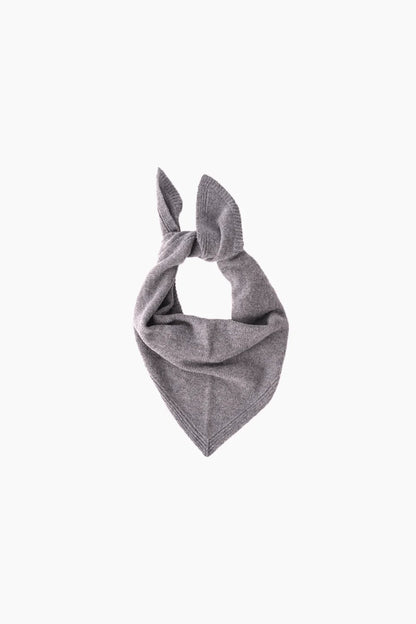 Breeze Hellgrau Melange Kaschmir- und Merino-Bandana LIGHT GREY MELANGE