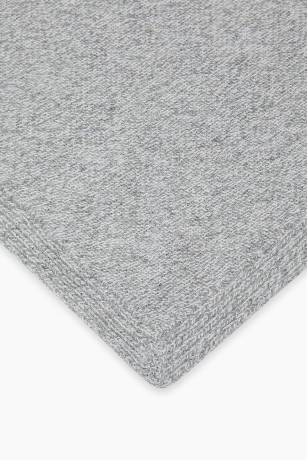 Breeze Hellgrau Melange Kaschmir- und Merino-Bandana LIGHT GREY MELANGE