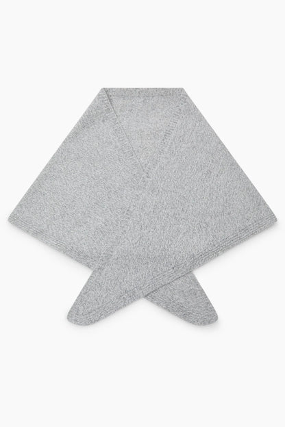 Breeze Hellgrau Melange Kaschmir- und Merino-Bandana LIGHT GREY MELANGE