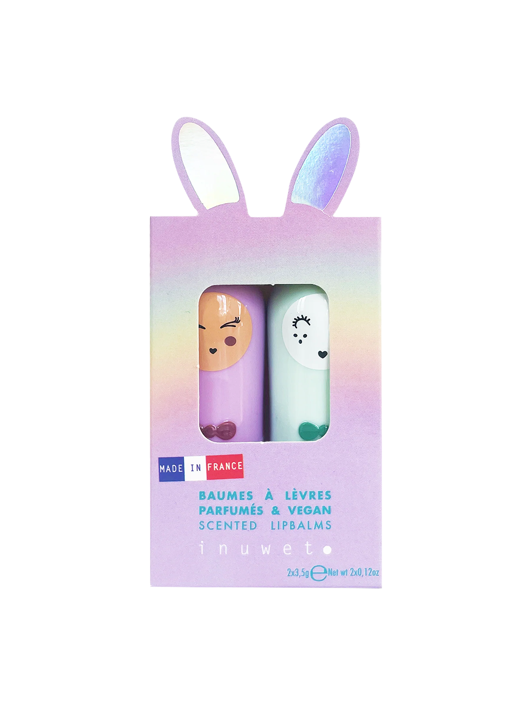 Zestaw balsamów do ust Duo Inuwet BEBE Concept 