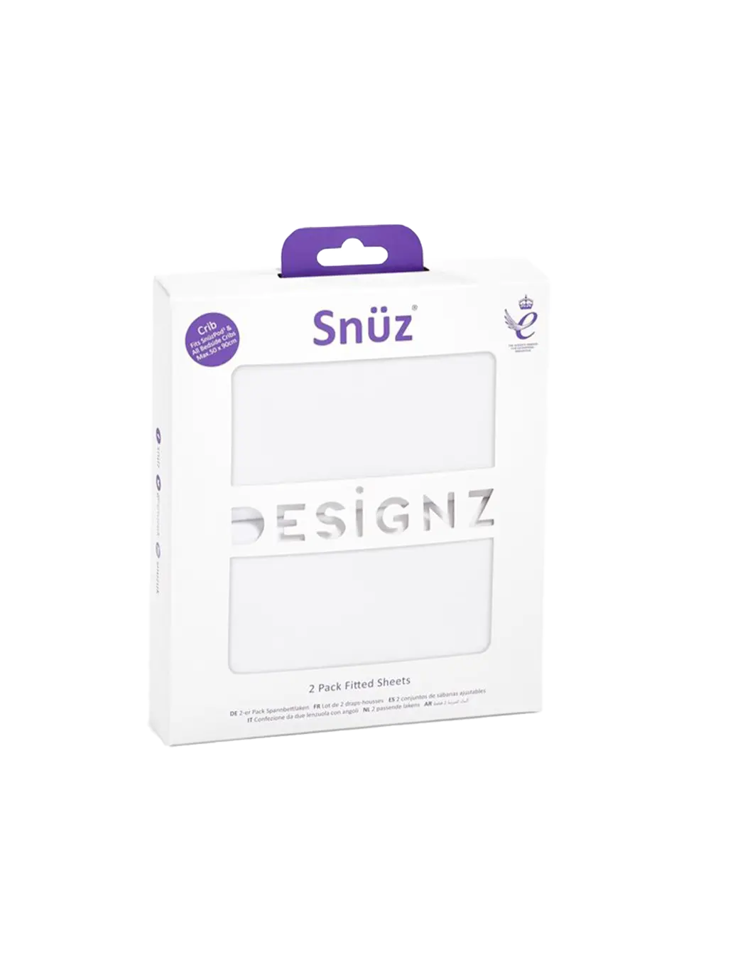 zestaw dwóch prześcieradeł bawełnianych do łóżeczka SnuzPod Snüz BEBE Concept 