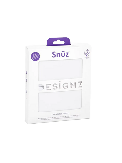 zestaw dwóch prześcieradeł bawełnianych do łóżeczka SnuzPod Snüz BEBE Concept 