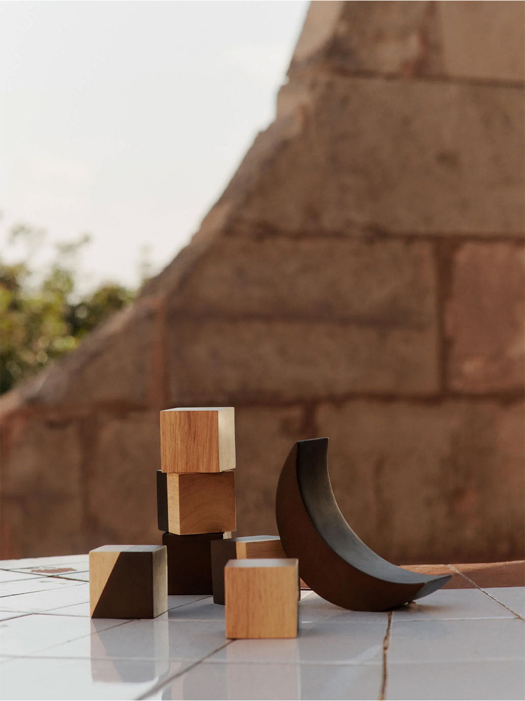 Drewniana układanka Phase Wooden Blocks Ferm Living BEBE Concept 