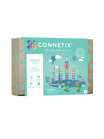 Klocki magnetyczne kulodrom Pastel Ball Run Pack Connetix BEBE Concept 