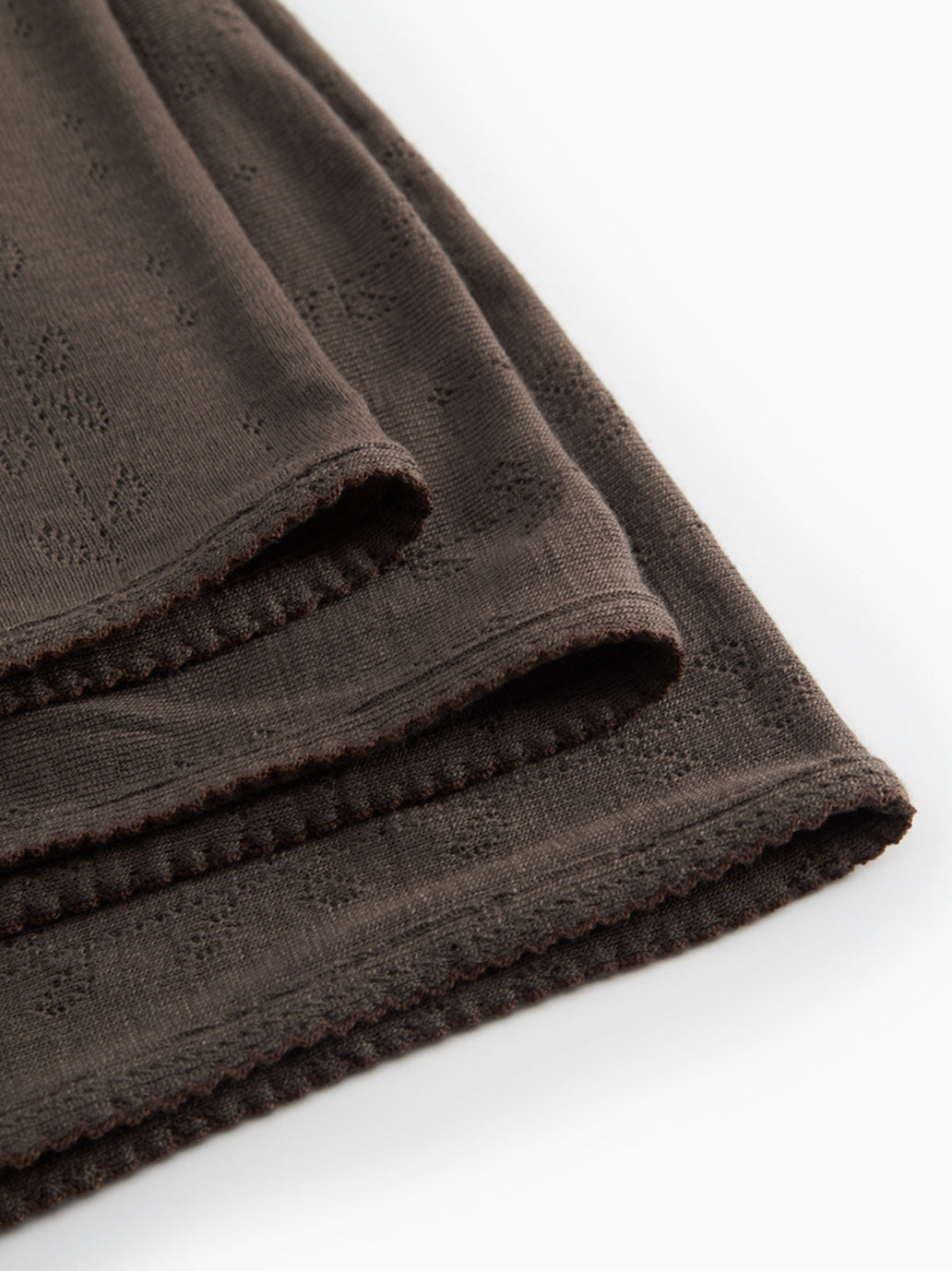 Kocyk niemowlęcy z wełny merino Alida Pointelle MarMar Copenhagen BEBE Concept 