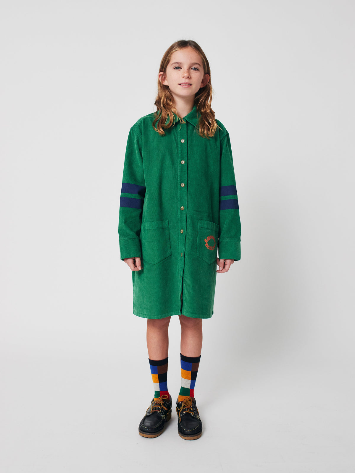 Tic Tac Toe corduroy shirt dress Kids Bobo Choses BEBE Concept 