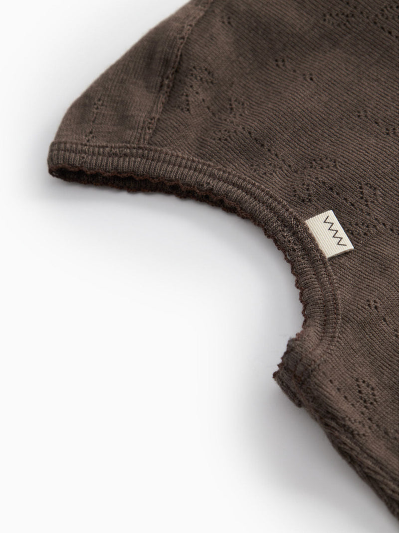 Kominiarka niemowlęca merino Balaclava Pointelle MarMar Copenhagen BEBE Concept 