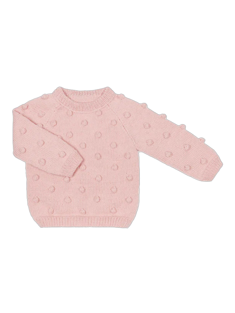 Sweterek popcorn z wełny merino Mille Family BEBE Concept 