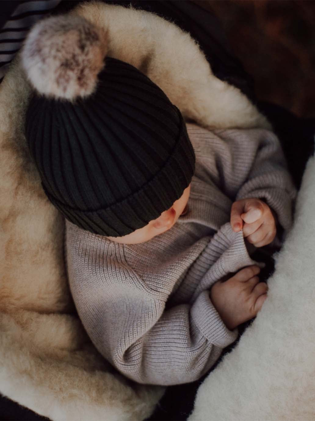 Powiększany śpiworek z wełną do wózka iGrow Aspen Zaffiro BEBE Concept 