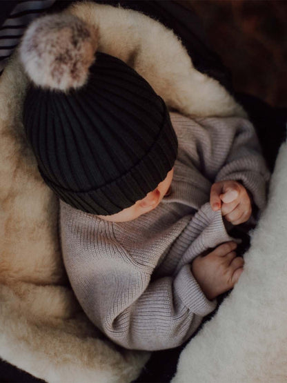 Powiększany śpiworek z wełną do wózka iGrow Aspen Zaffiro BEBE Concept 