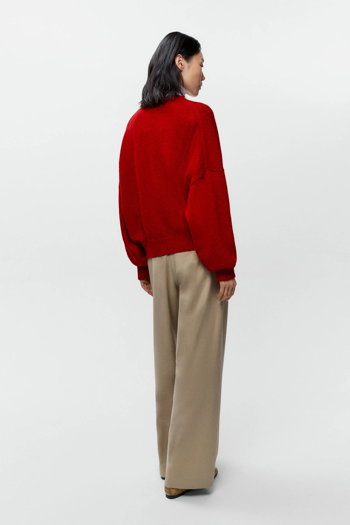 Merino & Cashmere Sweater Red