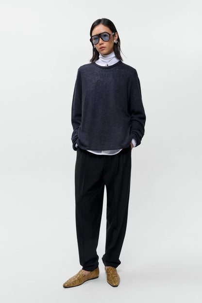 Merino Wool Long-Sleeve T-Shirt ANTHRACITE