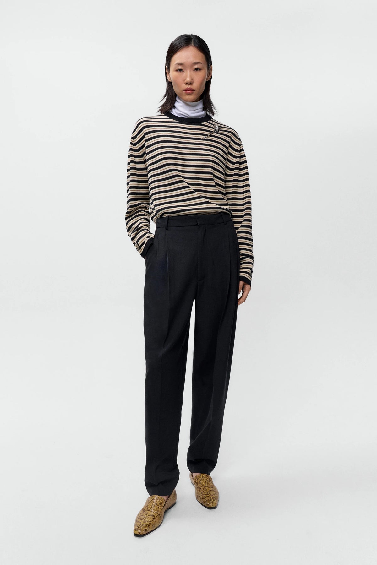 Organic Cotton Striped Long-Sleeve Tee