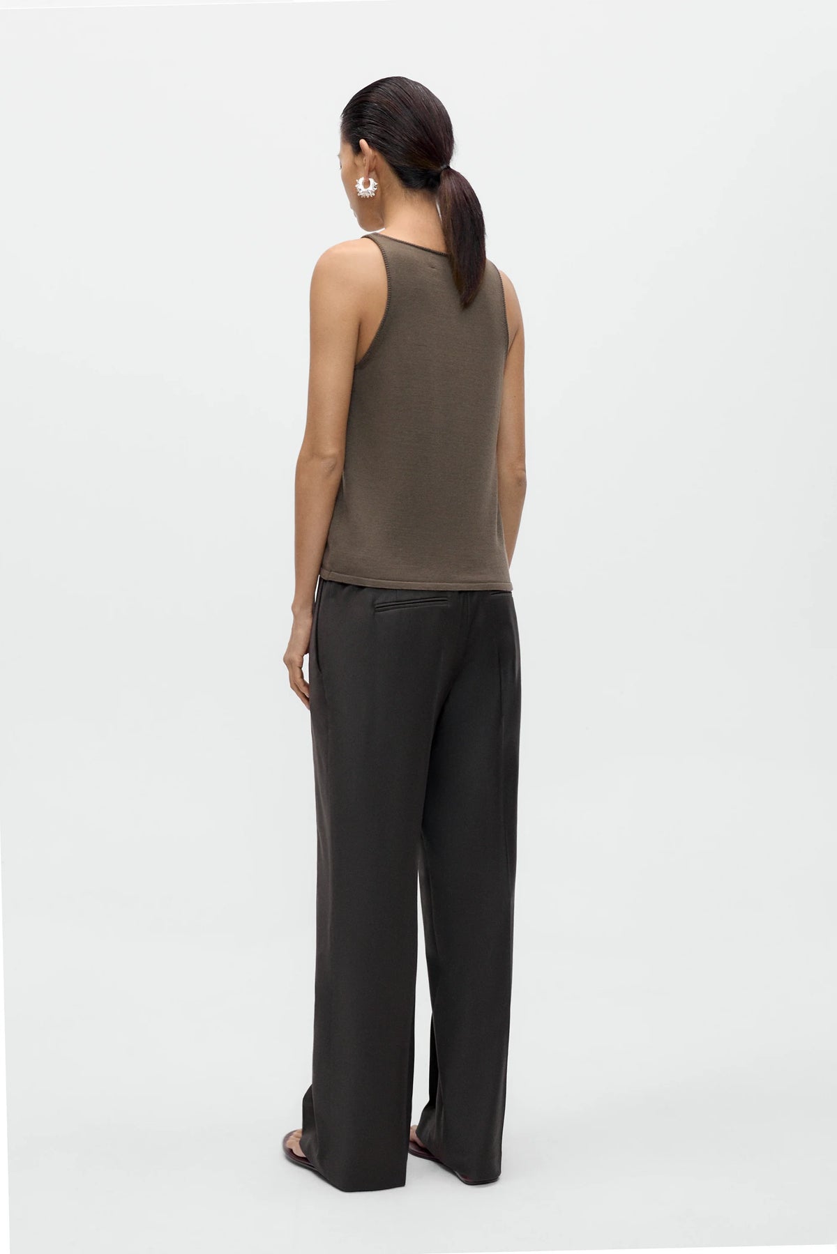 Low Rise Virgin Wool Pants