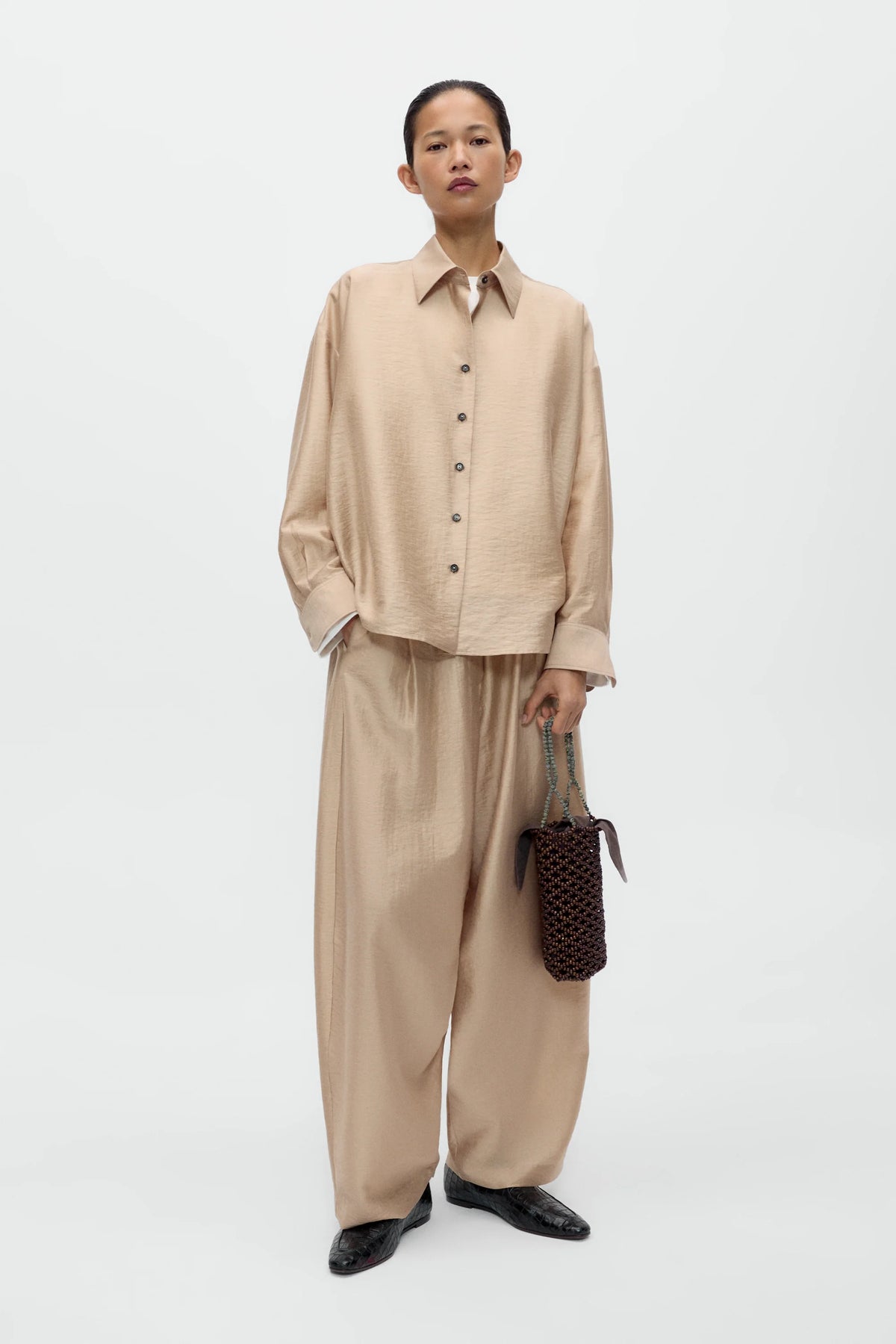 Maxi kalhoty BEIGE