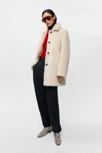 Shearling Coat WHITE