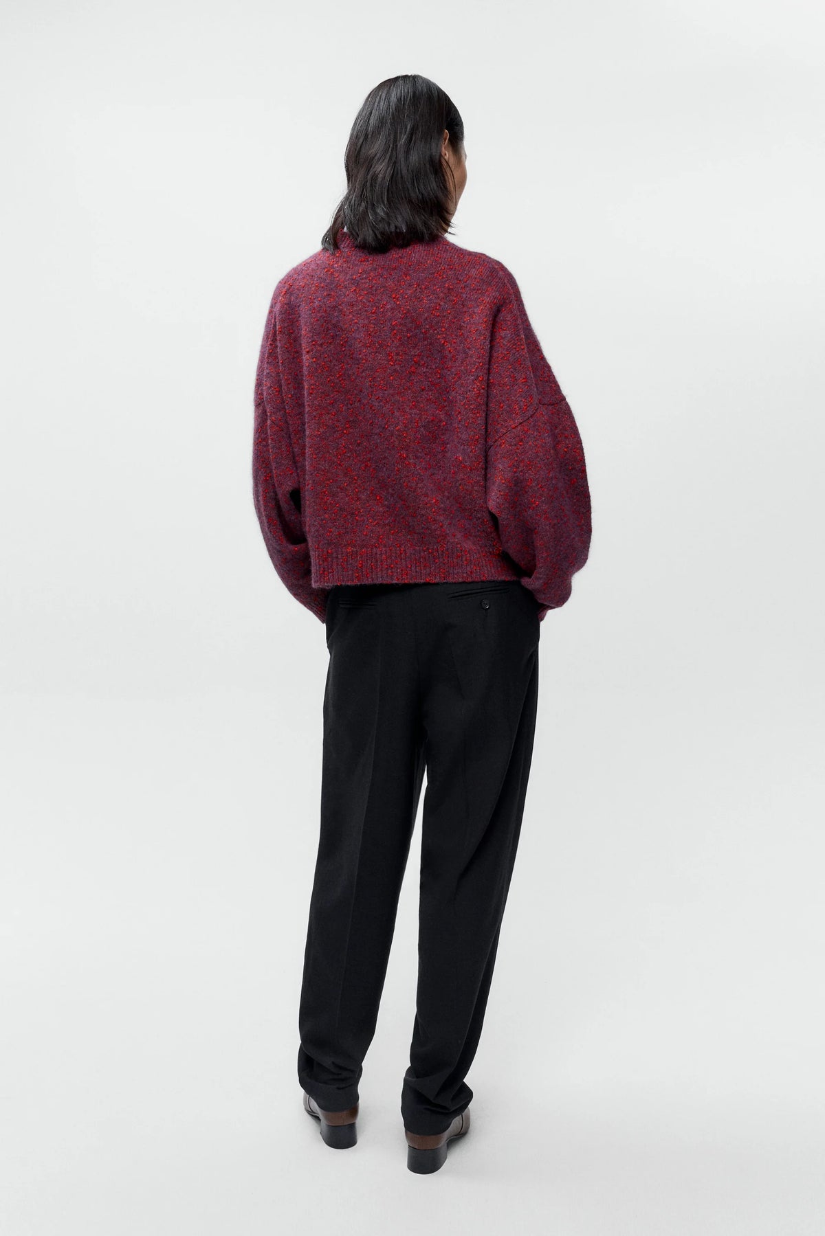 Speckled Crewneck Sweater BEAUJOLAIS