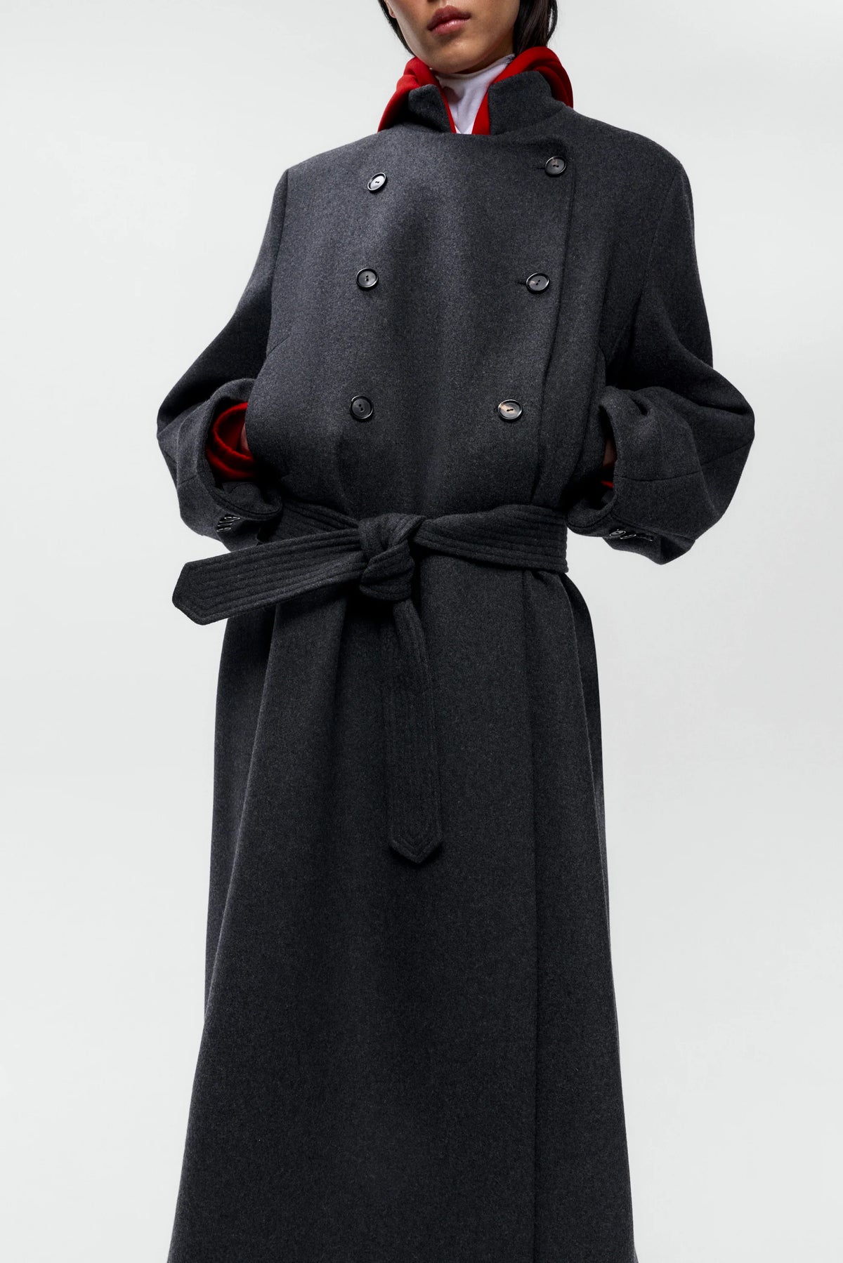 Virgin Wool Long Coat