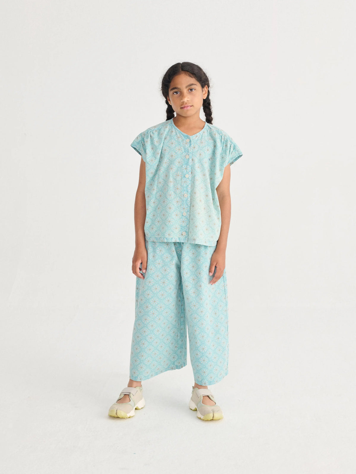 Spodnie Daisy Mosaic all over woven culotte pants Bobo Choses BEBE Concept 