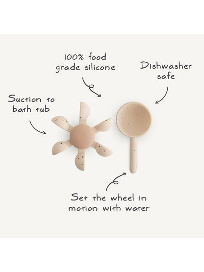 Spinner kąpielowy z przyssawką Water Wheel Mushie BEBE Concept 