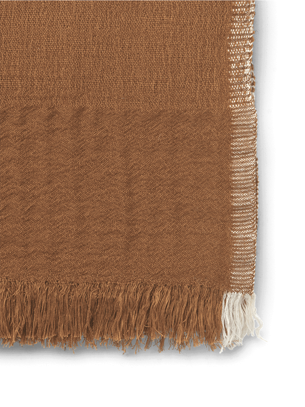 Pled z mieszanki bawełny, wełny merino i lnu Weaver Throw Ferm Living BEBE Concept 