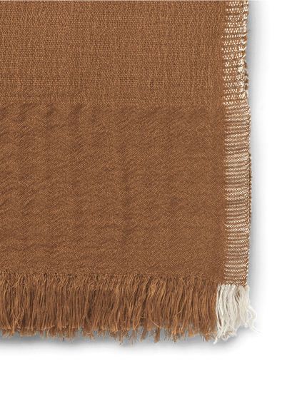 Pled z mieszanki bawełny, wełny merino i lnu Weaver Throw Ferm Living BEBE Concept 