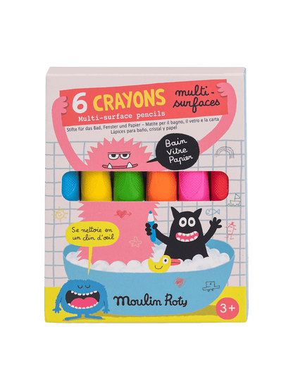 Kredki do malowania różnych powierzchni Moulin Roty BEBE Concept 