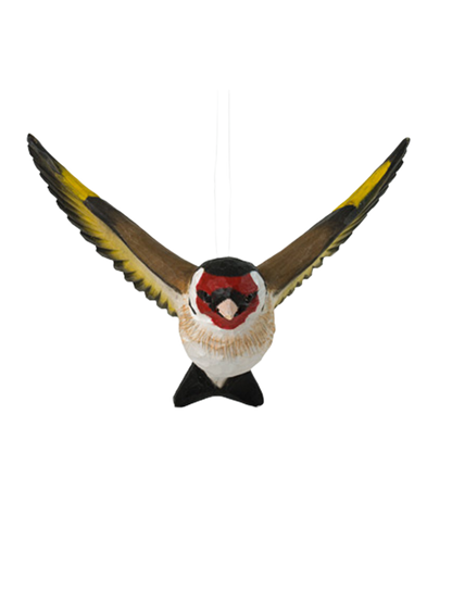Drewniana dekoracyjna zawieszka Szczygieł Wildlife Garden BEBE Concept 