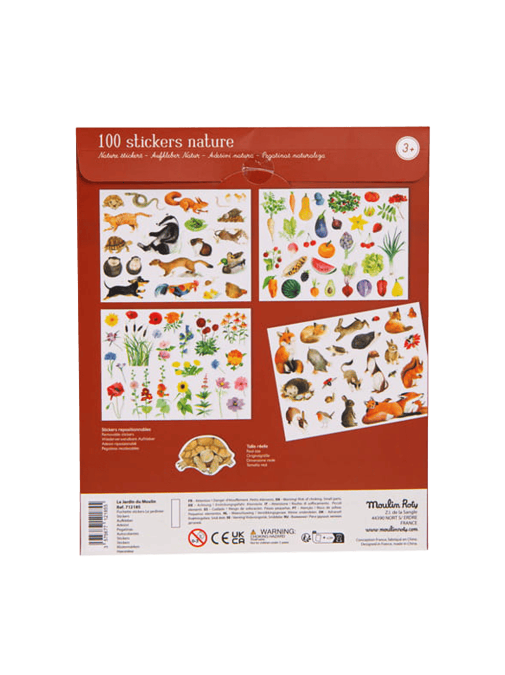 Zestaw arkuszy z naklejkami Nature Moulin Roty BEBE Concept 