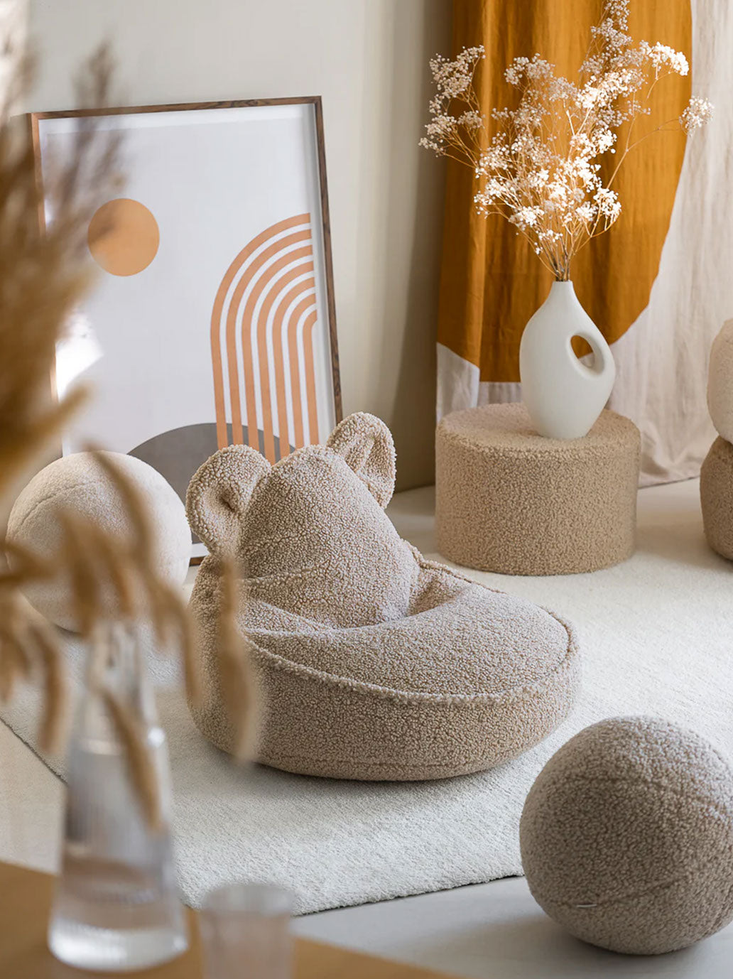 Fotel pufa dla dzieci Beanbag Bear Chair WigiWama BEBE Concept 
