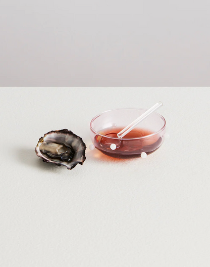 Sosjerka z łyżeczką Mignonette Sauce Set Maison Balzac BEBE Concept 