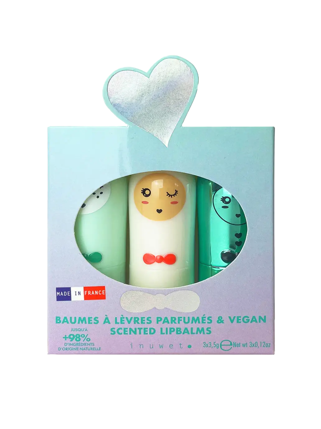 Zestaw balsamów do ust Trio Inuwet BEBE Concept 