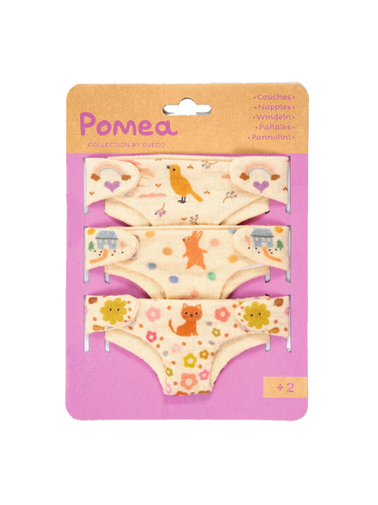 Zestaw pieluszek dla lalki Pomea Djeco BEBE Concept 