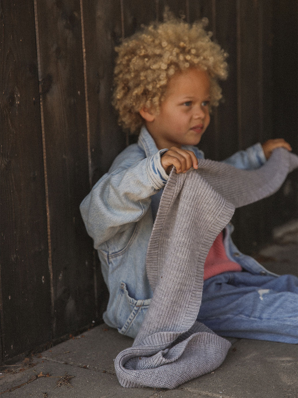 Szalik wełny merino Gustave Hvid BEBE Concept 