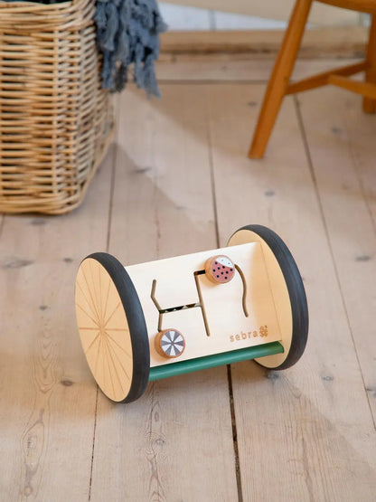 Drewniana zabawka edukacyjna Activity Roller Sebra BEBE Concept 