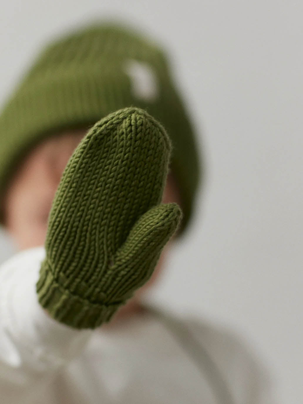rękawiczki jednopalczaste z wełny merino Mille Family BEBE Concept 
