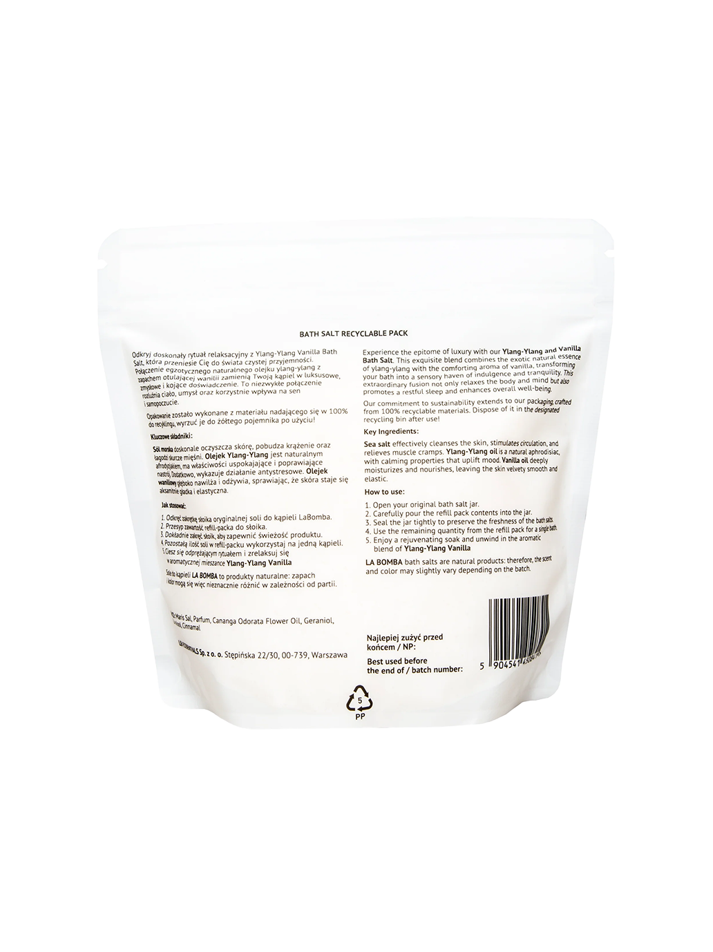 Sól do kąpieli Refill Pack La Bomba BEBE Concept 