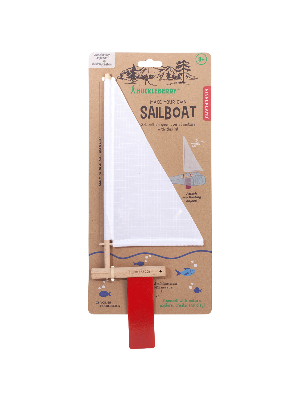 Zestaw majsterkowicza Huckleberry Make Your Own Sailboat Kikkerland BEBE Concept 