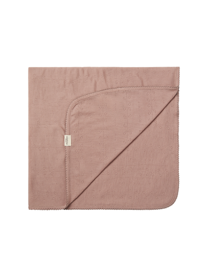 Kocyk niemowlęcy z wełny merino Alida Pointelle MarMar Copenhagen BEBE Concept 