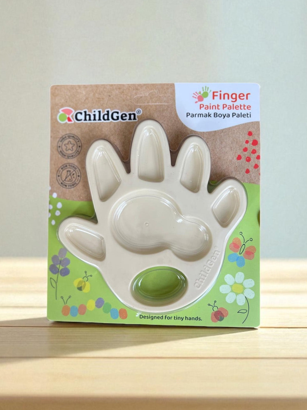Paleta do malowania palcami w kształcie dłoni ChildGen BEBE Concept 