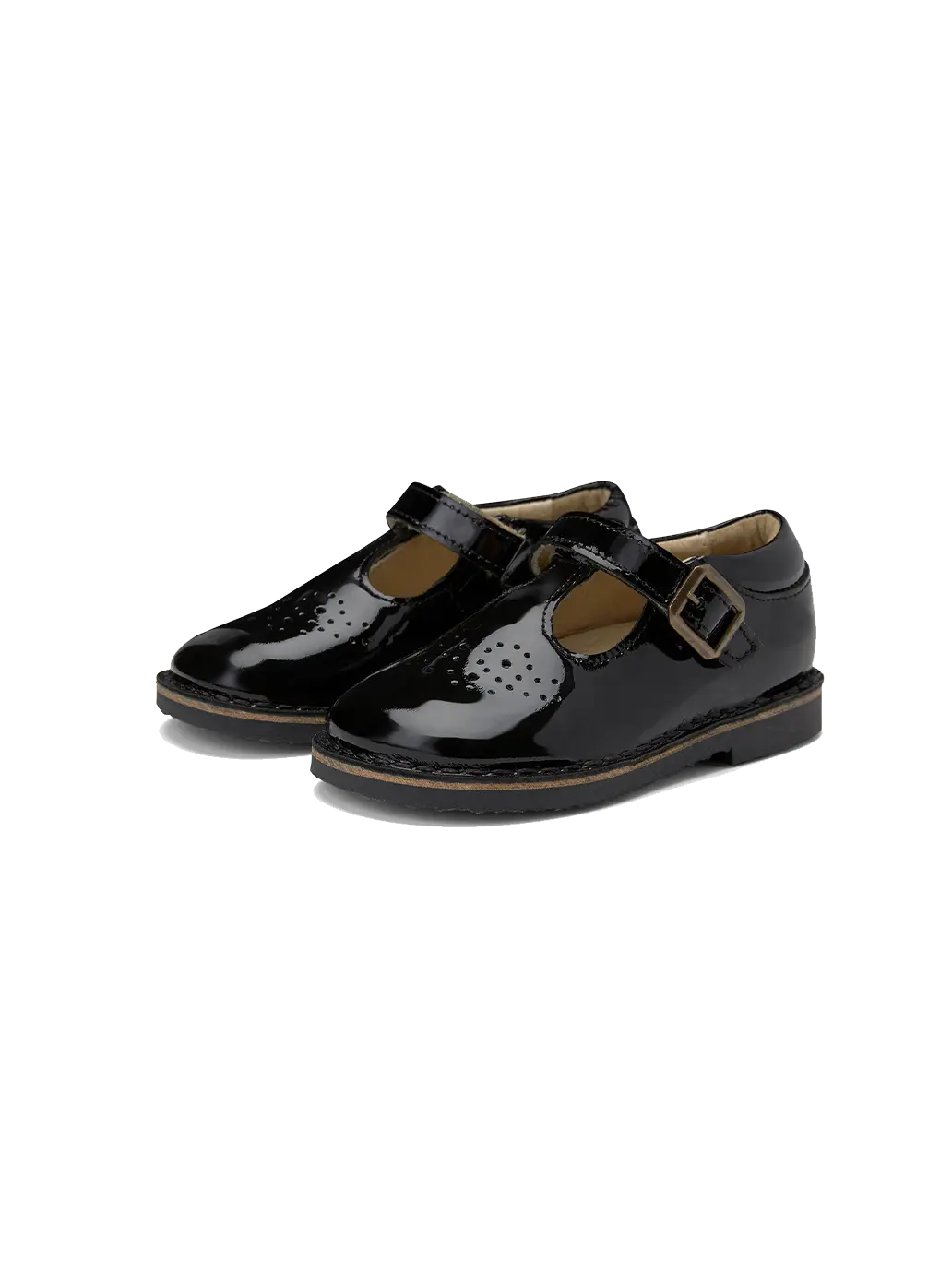 Skórzane buty lakierki zapinane na rzep Penny T-bar shoe Young Soles BEBE Concept 