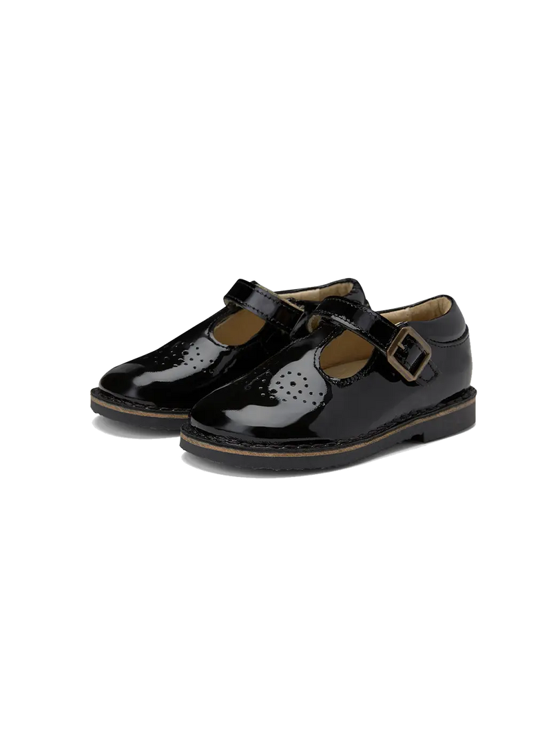 Skórzane buty lakierki zapinane na rzep Penny T-bar shoe Young Soles BEBE Concept 