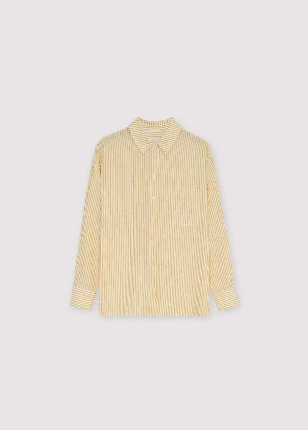 Alheli Woman Shirt Mimosa Yellow Stripes The New Society BEBE Concept 